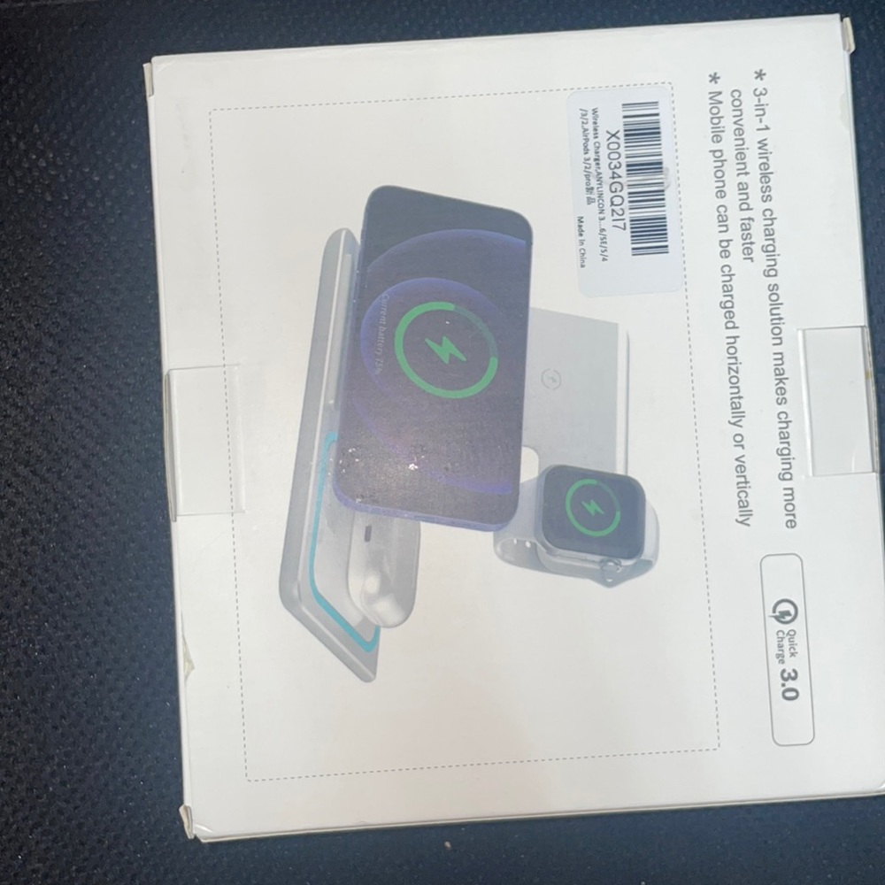 3 in on wireless charger brand new